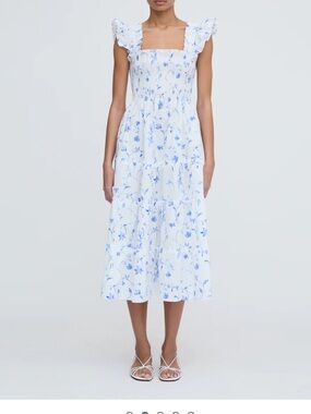 Hill House Blue Botanical Nap Dress NWOT